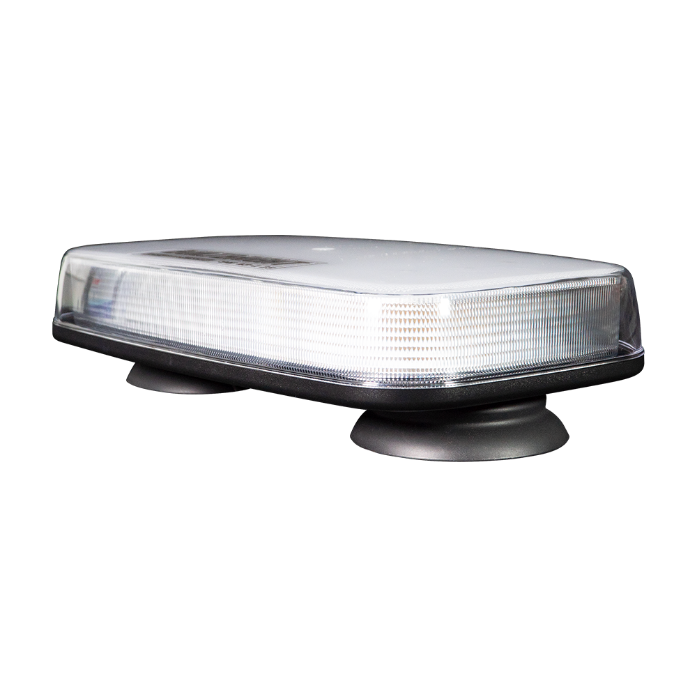 BuiltBright 12" Amber/White LED Warning Light Bar BB6001A