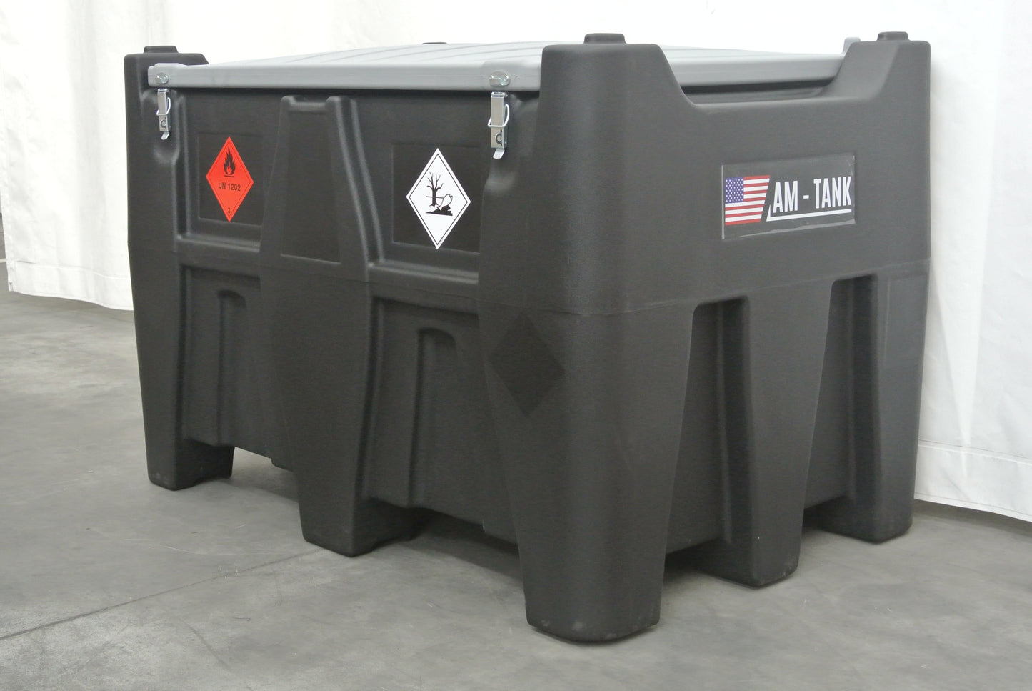 AM-Tank 116 Gallon GASOLINE transfer tank with 12v pump & auto nozzle