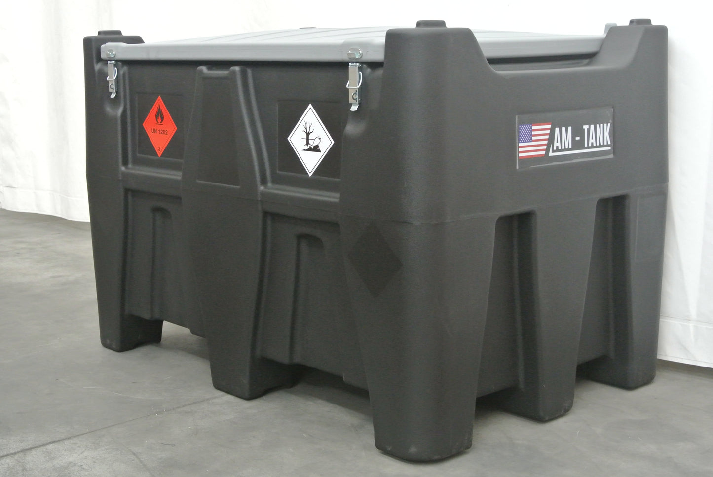 AM-Tank 116 Gallon GASOLINE transfer tank with 12v pump & auto nozzle