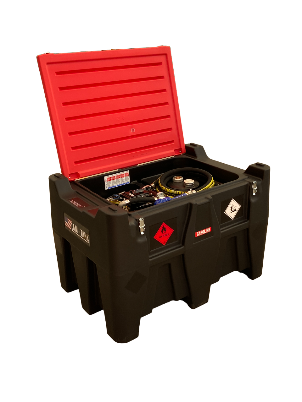 AM-Tank 116 Gallon GASOLINE transfer tank with 12v pump & auto nozzle