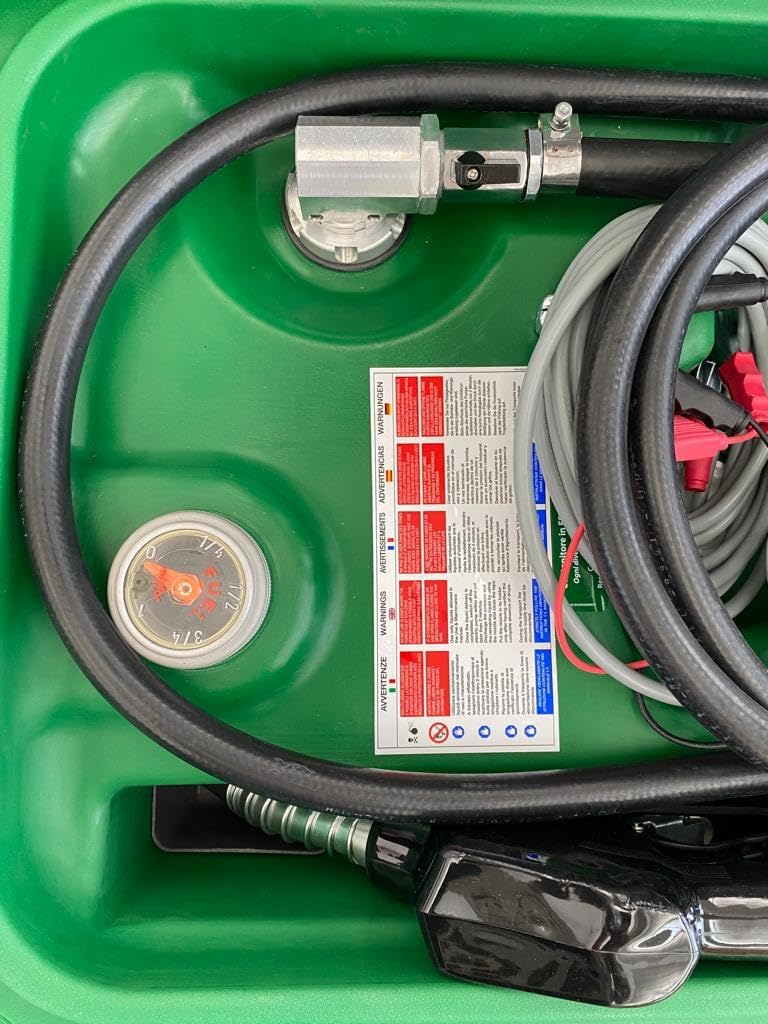 AM-Tank 40 DIESEL Transfer Tank w/ 12v Pump, Filter, Automatic Nozzle