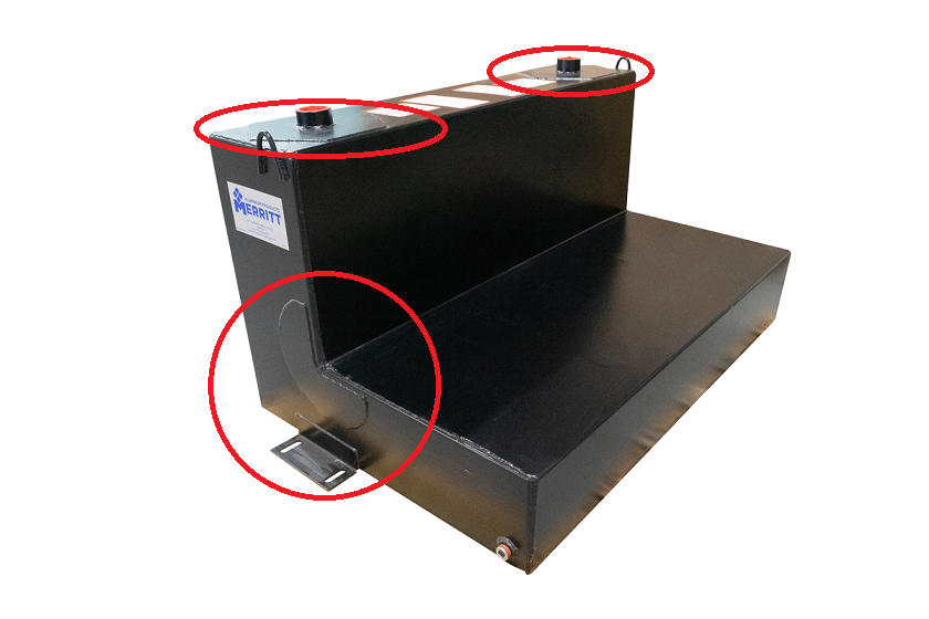 Merritt 90 Gallon L Transfer Tank for Diesel Fuel + Options