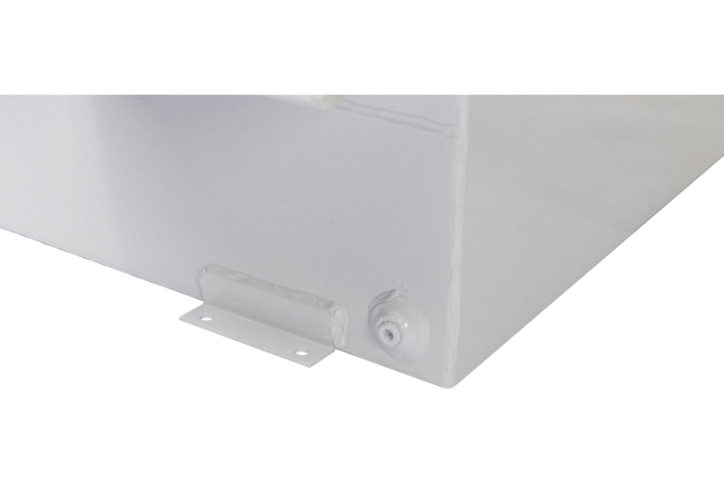 JOBOX 51 Gallon White L-Shaped Steel Liquid Transfer Tank for Trucks