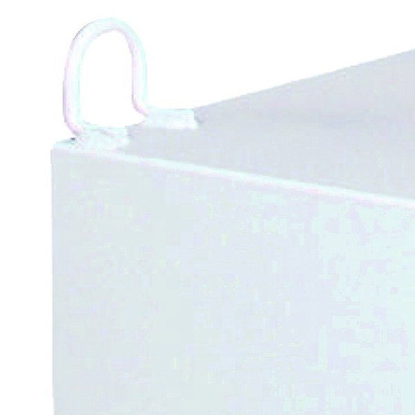 JOBOX 51 Gallon White L-Shaped Steel Liquid Transfer Tank for Trucks