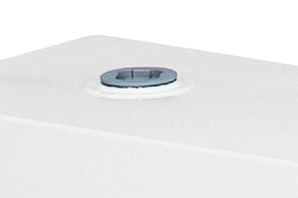 JOBOX 96 Gallon White Rectangular Steel Liquid Transfer Tank for Trucks