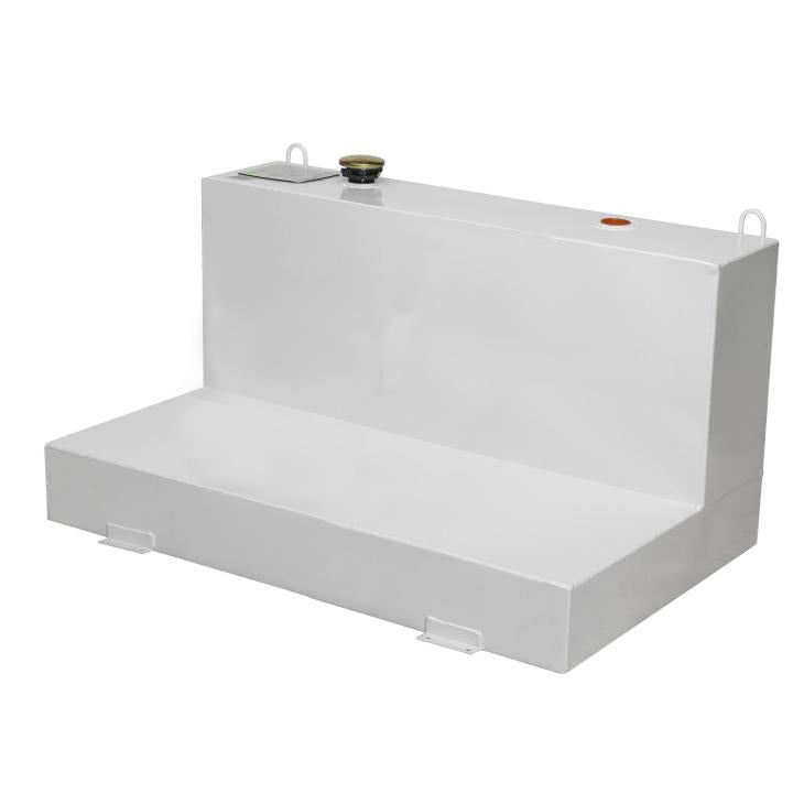 JOBOX 103 Gallon White L-Shaped Steel Liquid Transfer Tank for Trucks