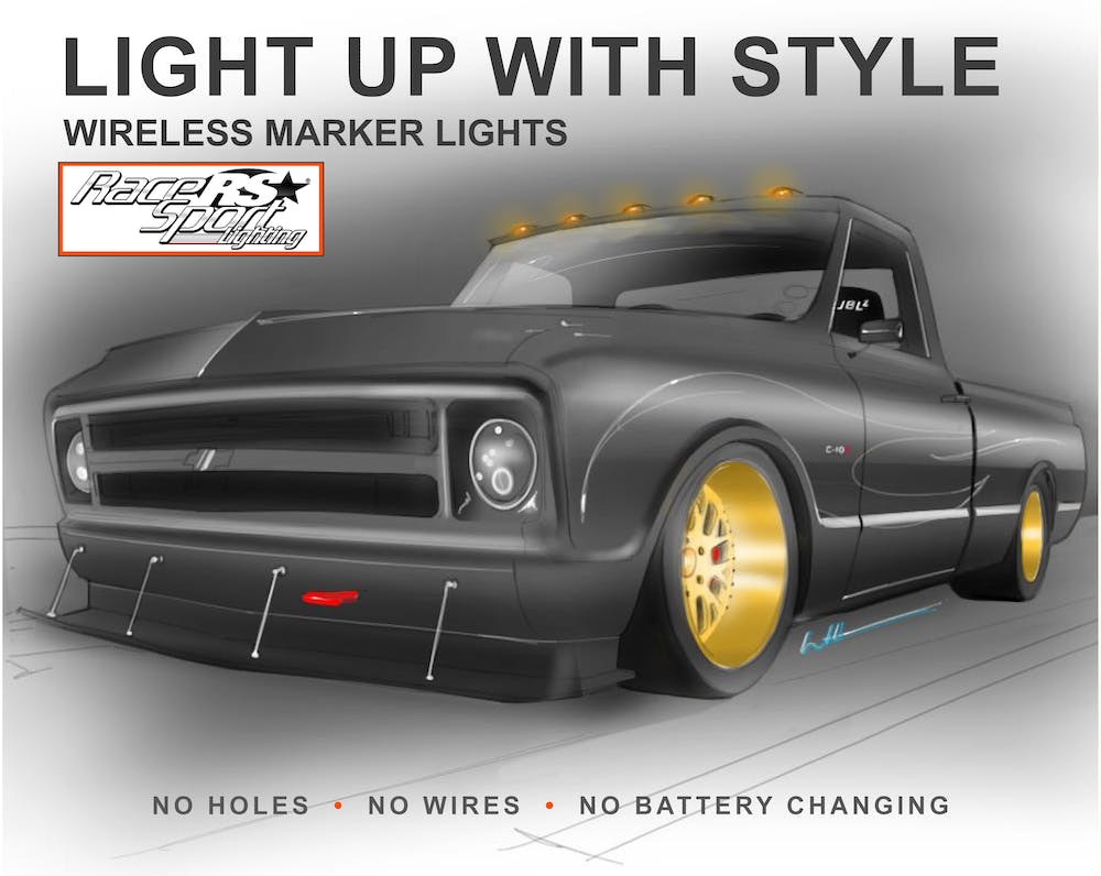 Race Sport Solar LED Cab Lights 1007472