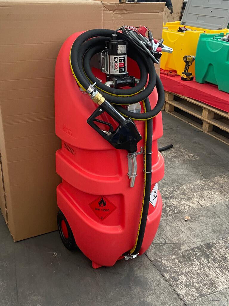 AM-Tank 29gal Gas & Diesel transfer caddy with 12V pump & auto nozzle