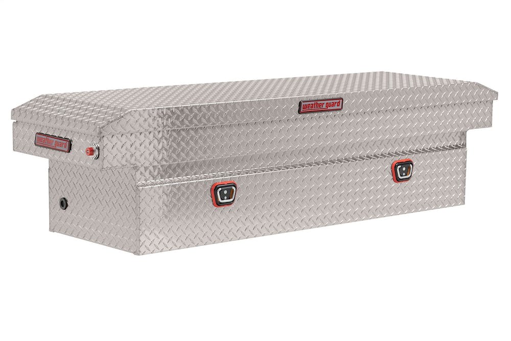 Weather Guard Saddle Box; Aluminum; Full Standard; Clear; 10.5 cu ft; 127-0-03
