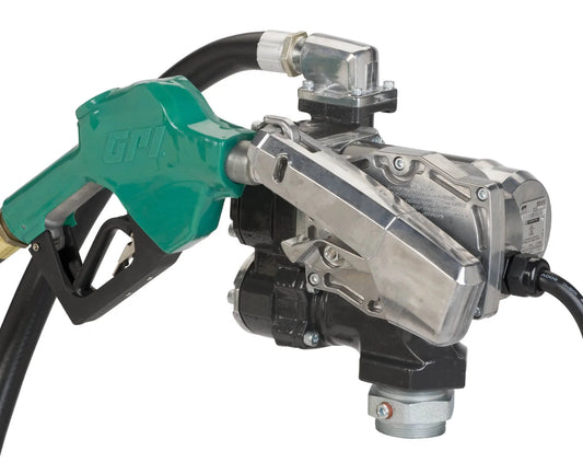 GPI GPRO V25-012AD 25 GPM, 12V Pump Bundle w/ hose and automatic nozzle
