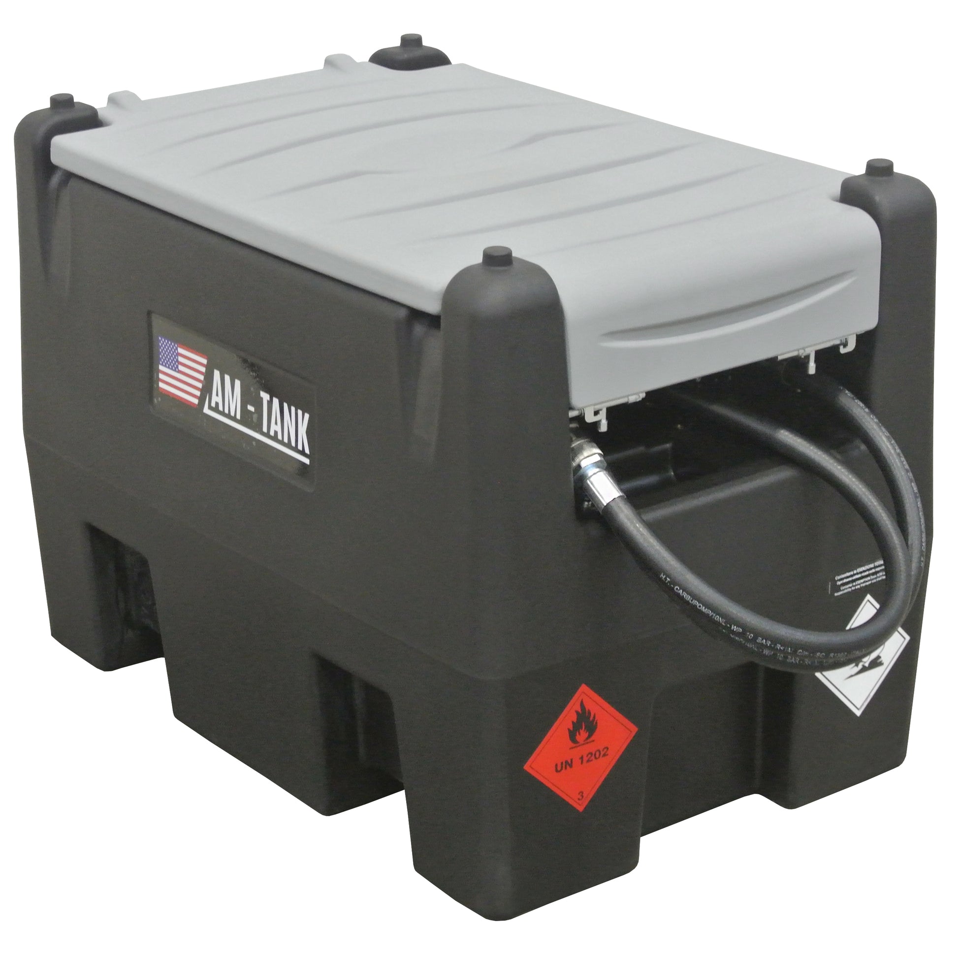25 Gallon Plastic Portable Diesel Fuel Tank with Pump and Fuel Nozzle