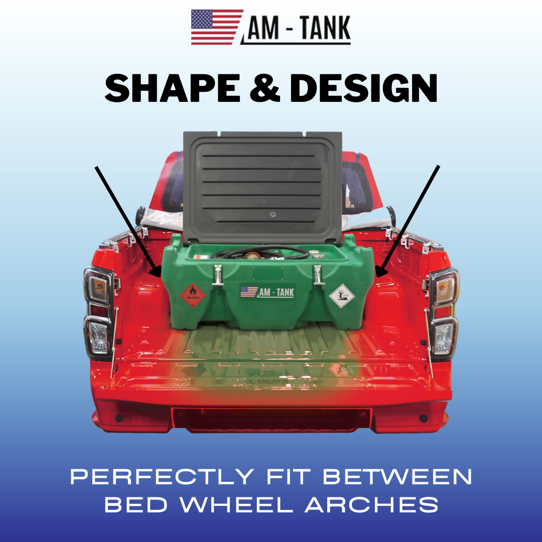 AM-Tank Low Profile 58 Pick Up Diesel Tank-Fits UNDER Tonneau Covers