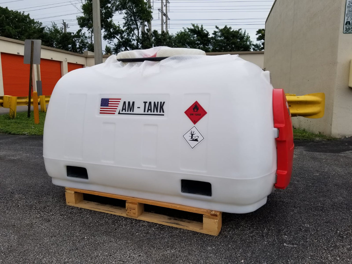 AM-Tank 253 Gallon Hippo Diesel Transfer Tank & Pump w/ Automatic Nozzle