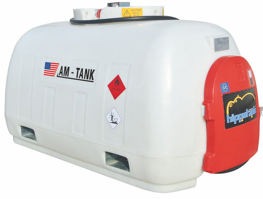 AM-Tank 253 Gallon Hippo Diesel Transfer Tank & Pump w/ Automatic Nozzle