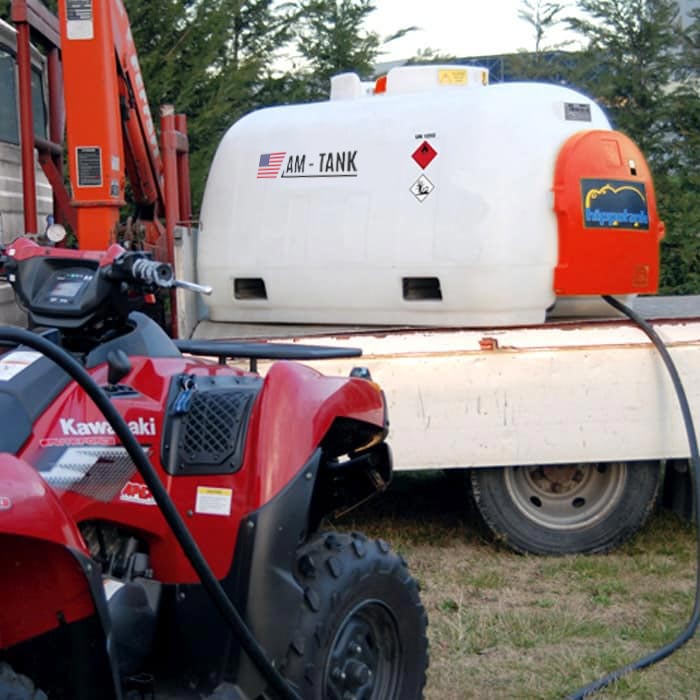 AM-Tank 253 Gallon Hippo Diesel Transfer Tank & Pump w/ Automatic Nozzle