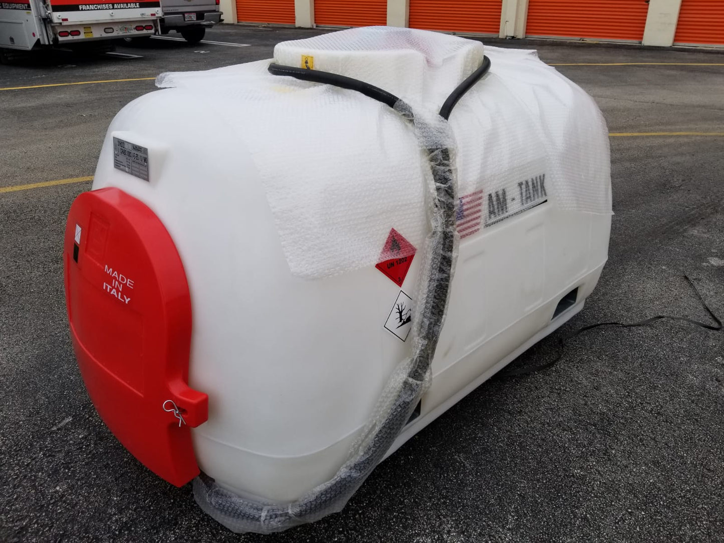 AM-Tank 253 Gallon Hippo Diesel Transfer Tank & Pump w/ Automatic Nozzle