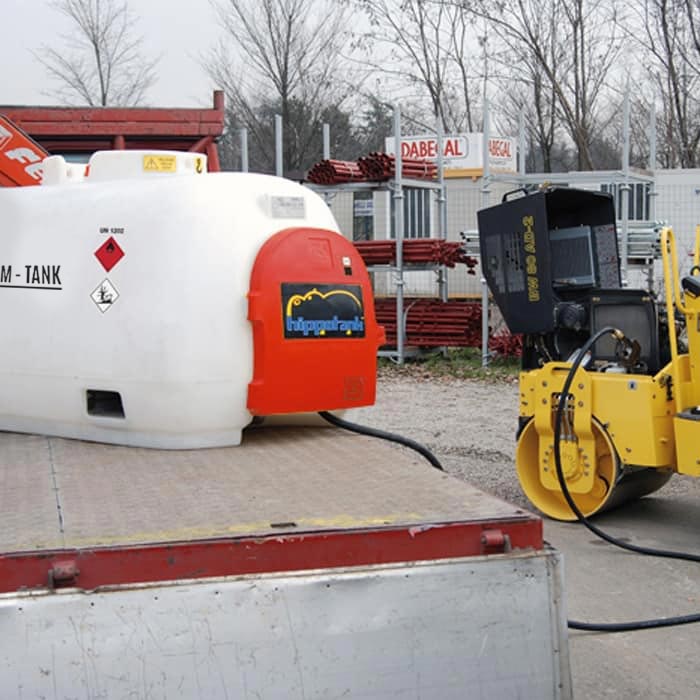 AM-Tank 253 Gallon Hippo Diesel Transfer Tank & Pump w/ Automatic Nozzle